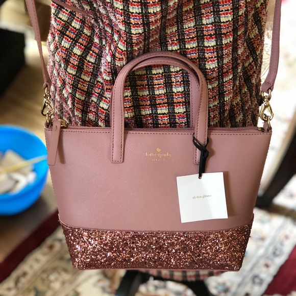 NWT Kate spade Greta court Glitter handbag - Picture 6 of 8